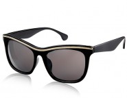 Okulary przeciwsłoneczne stylowe klasyczne oprawy Full-rim unisex (czarne)